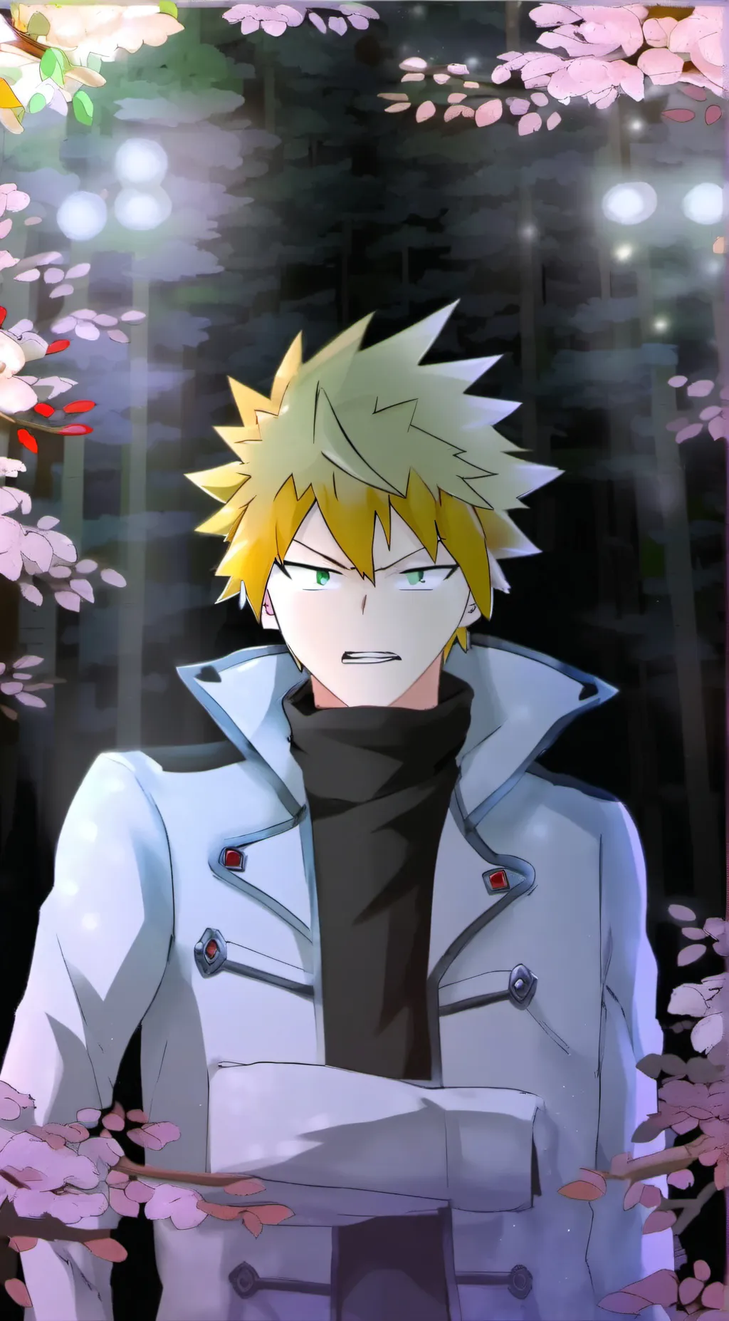 ai character: Katsuki Bakugou background