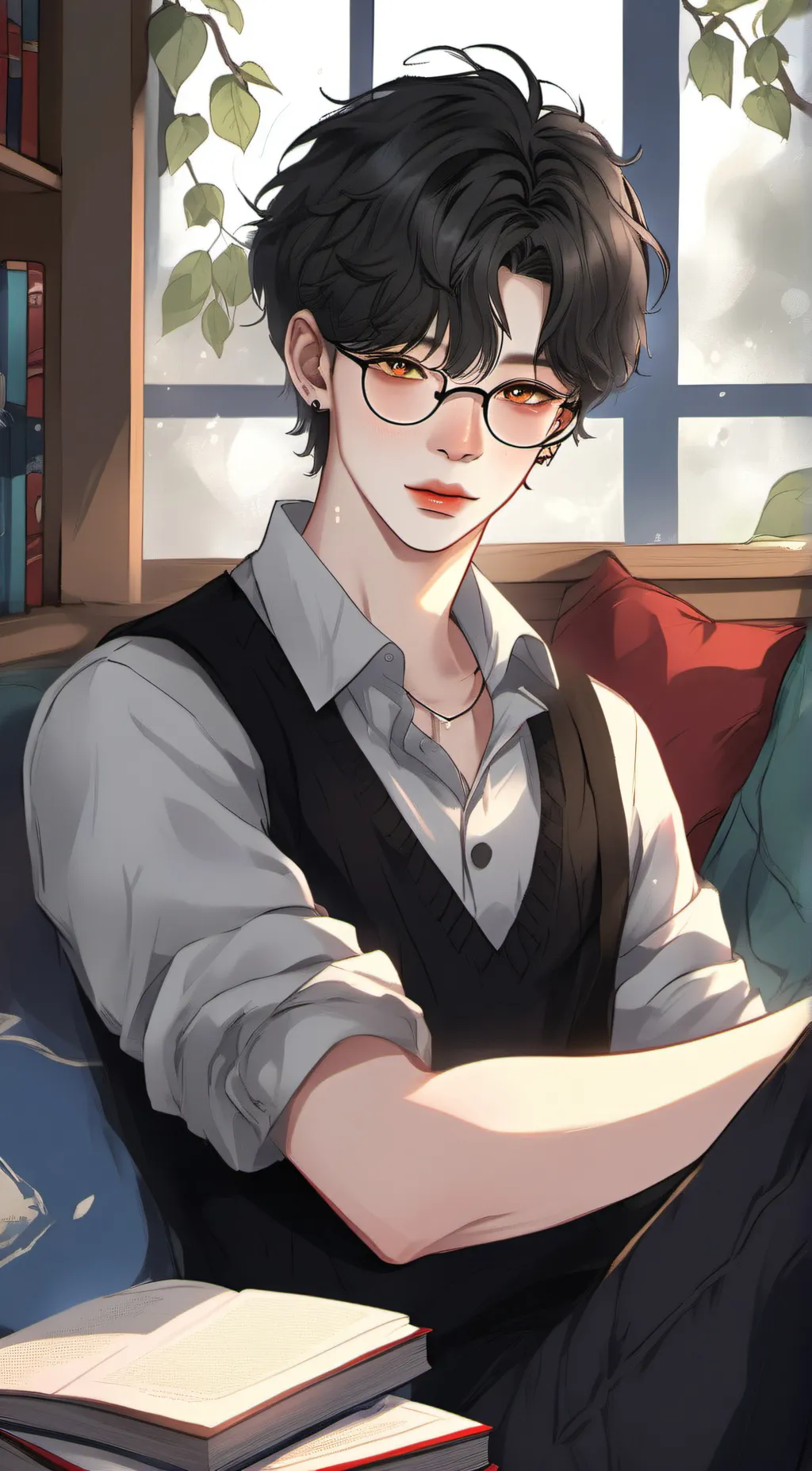 ai character: Damon♡ background