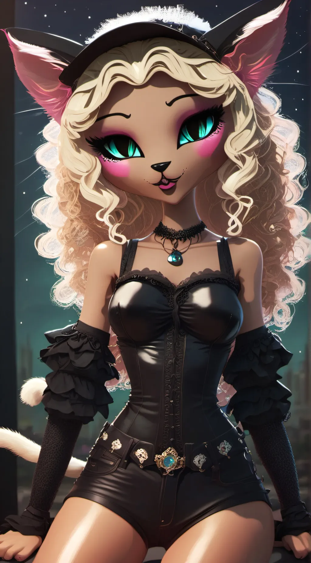 ai character: (cat girl) background