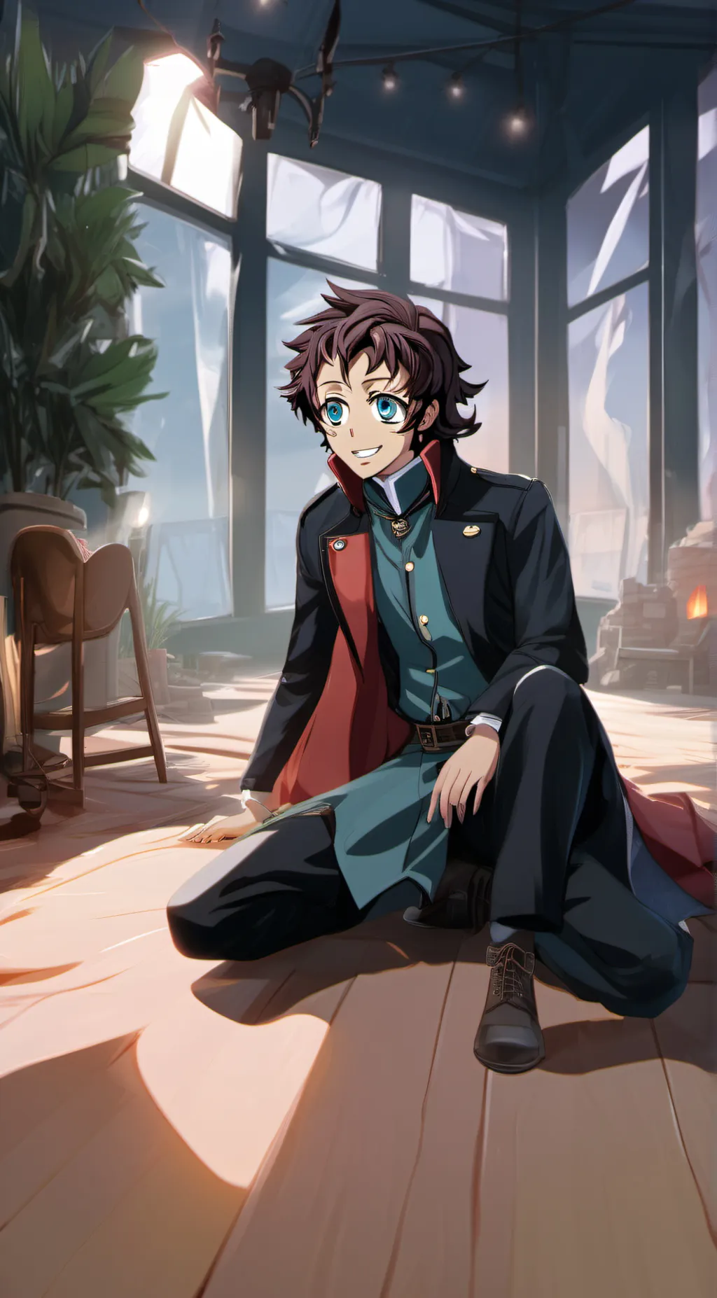 ai character: DEMON SLAYER  background