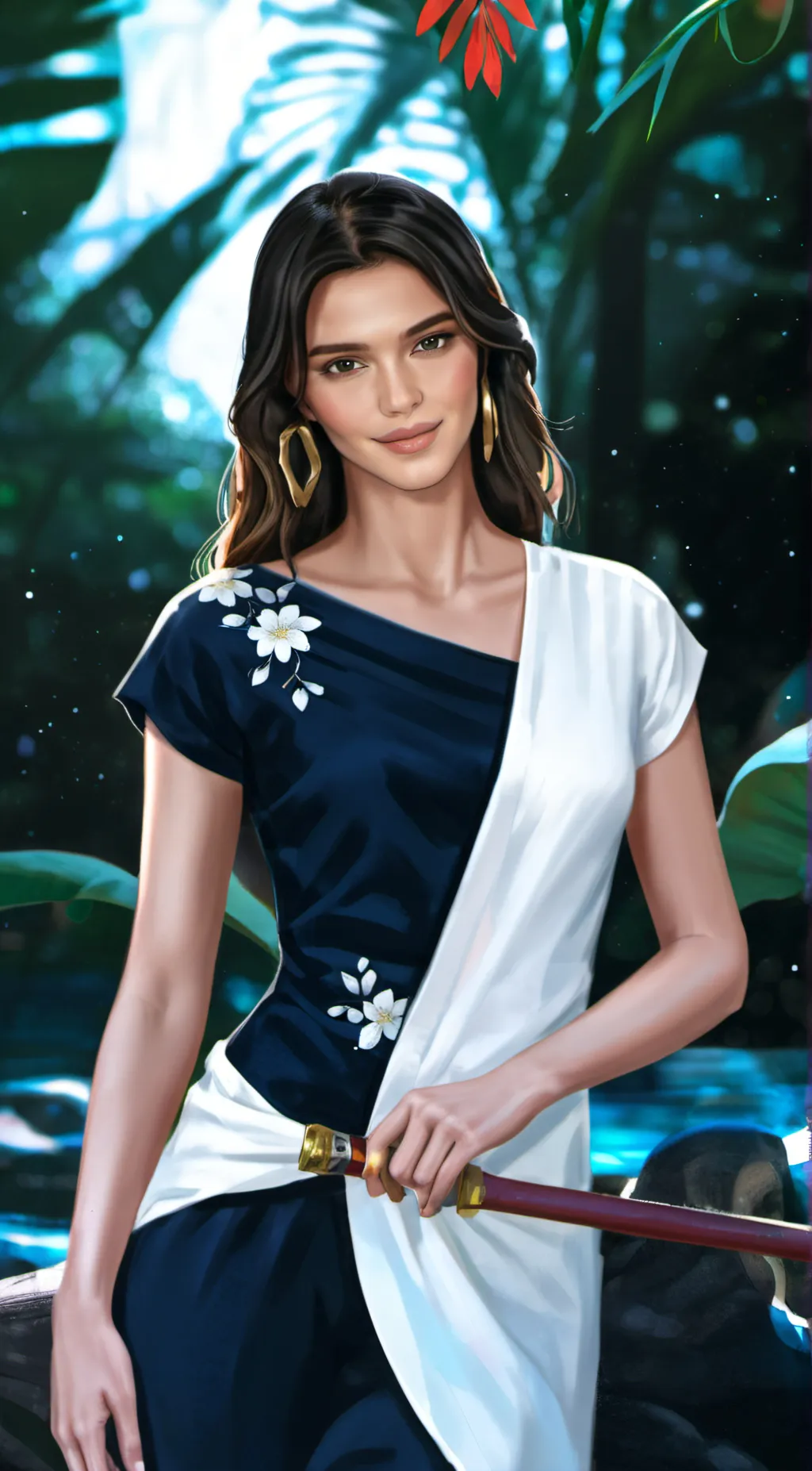 ai character: Kendall Jenner background