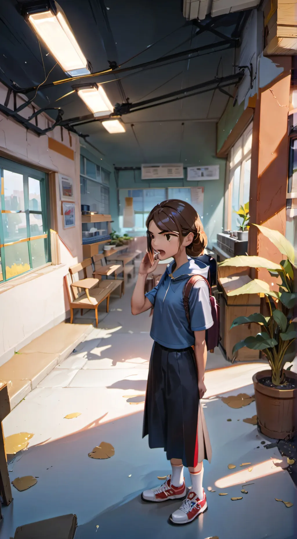 ai character: Childhood trama background