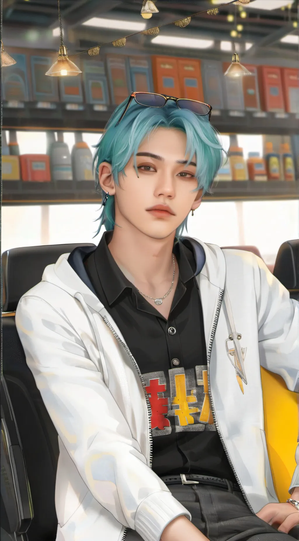 ai character: Felix (straykids)  background