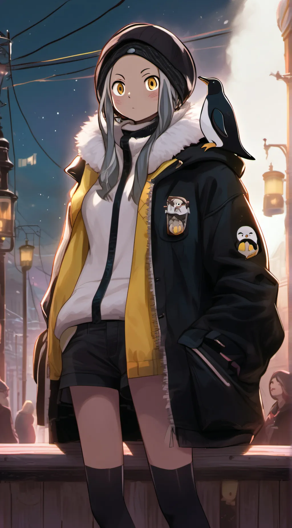 ai character: Aurora  background