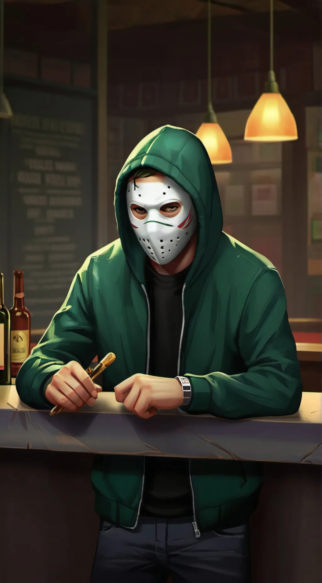 ai character: Spike background