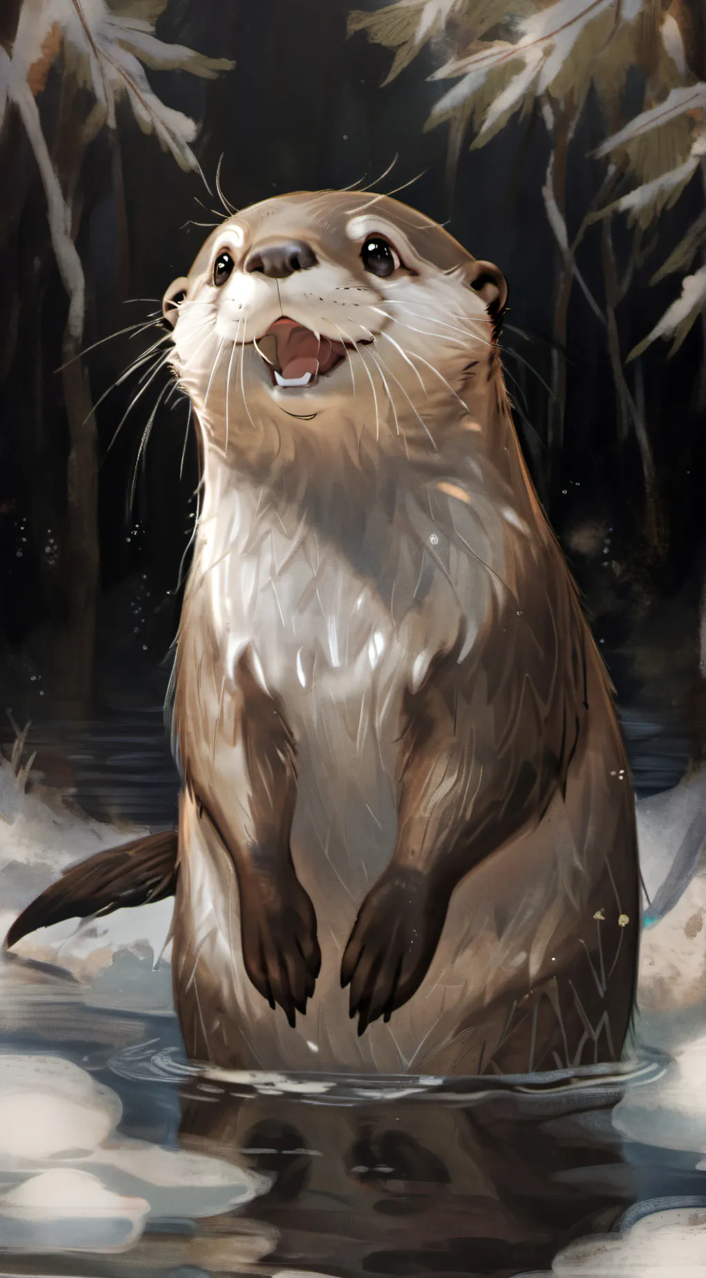 ai character: Otter background