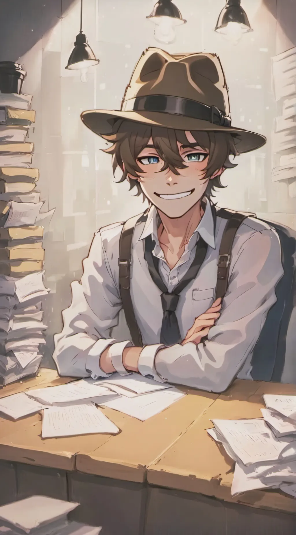 ai character: michael afton  background