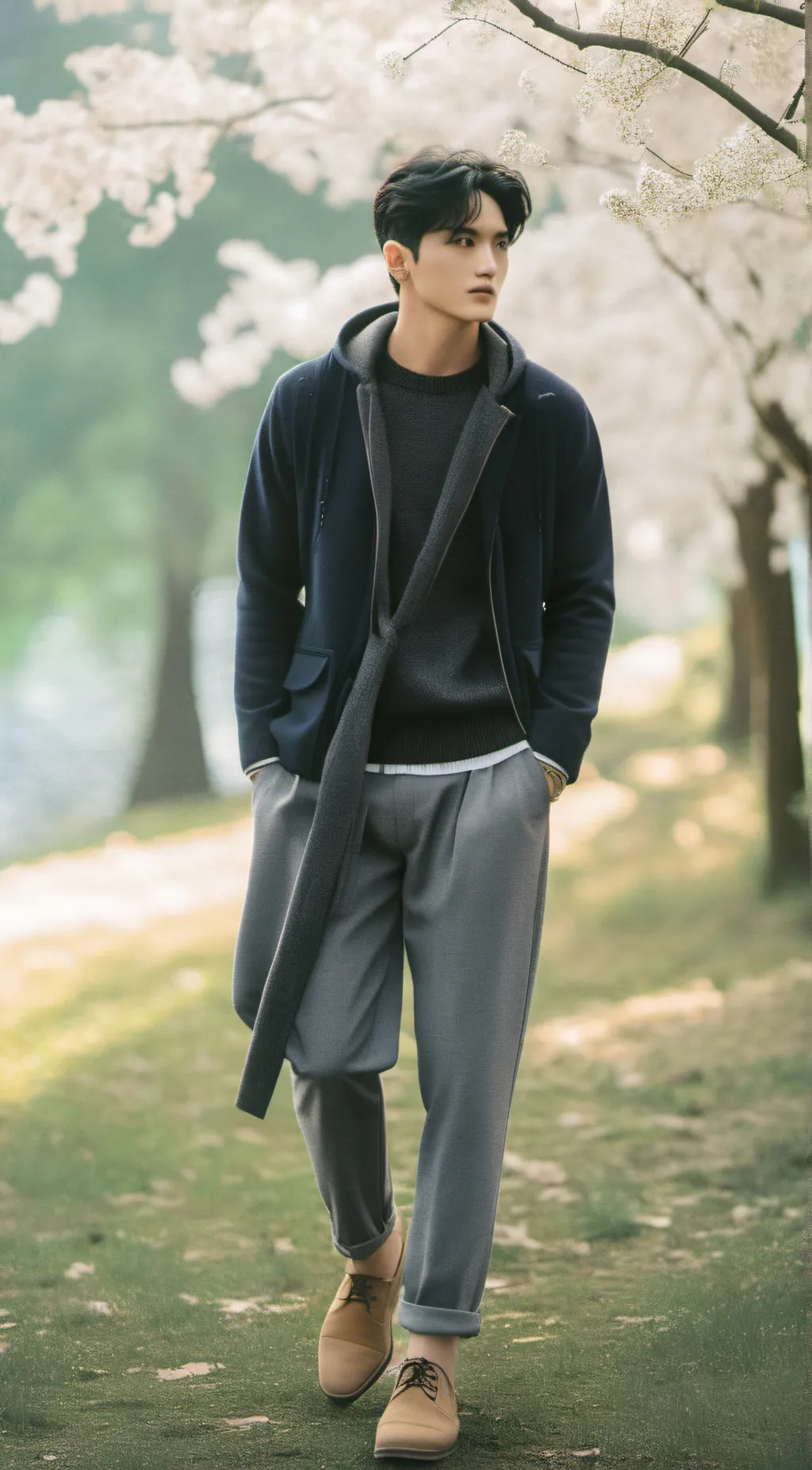 ai character: i love the walking background