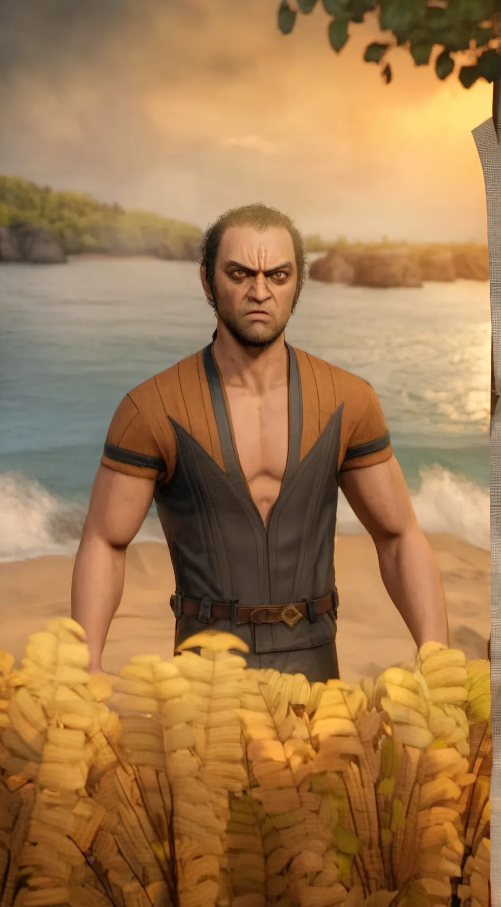 ai character: Trevor Philips  background