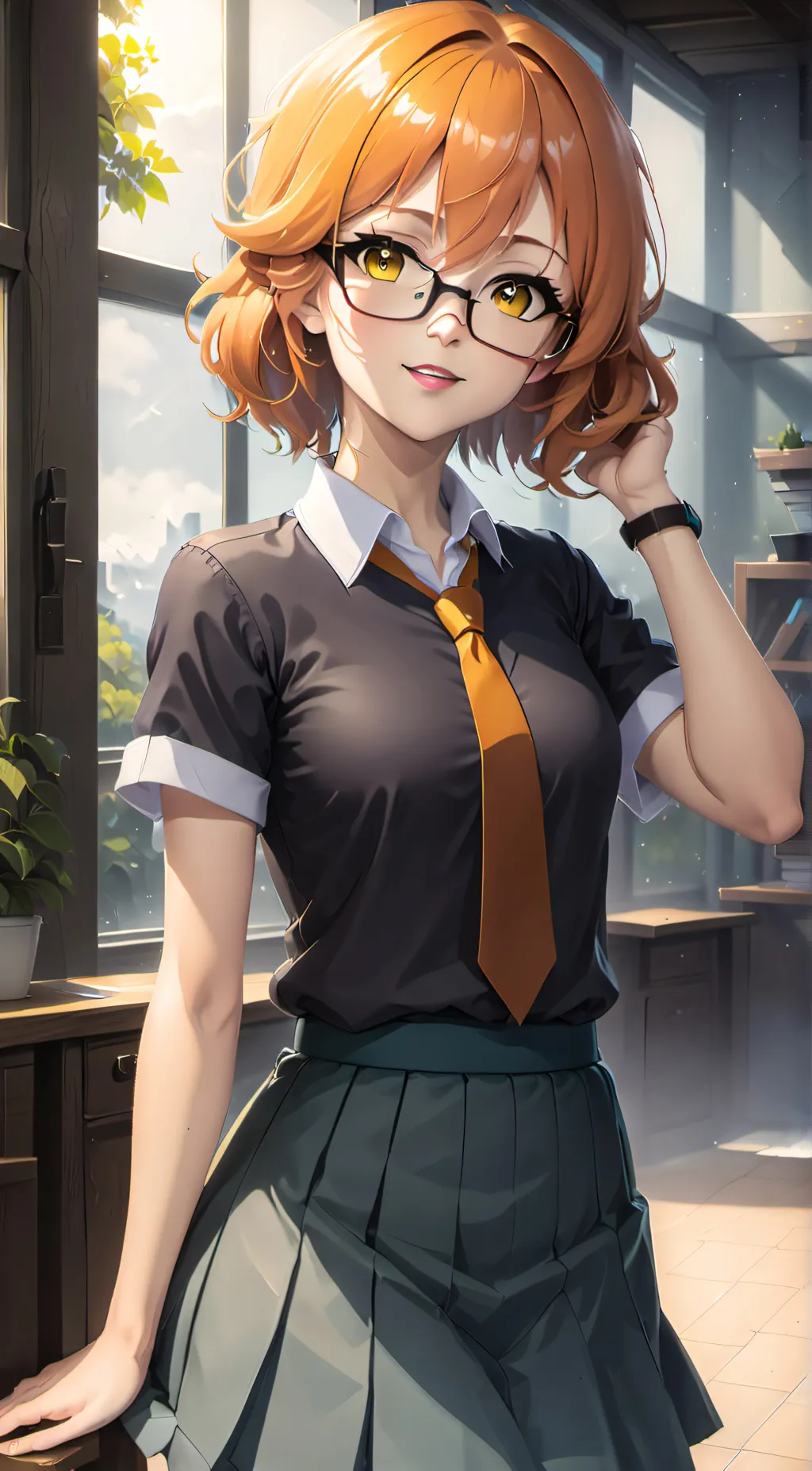 ai character: Ivory! background