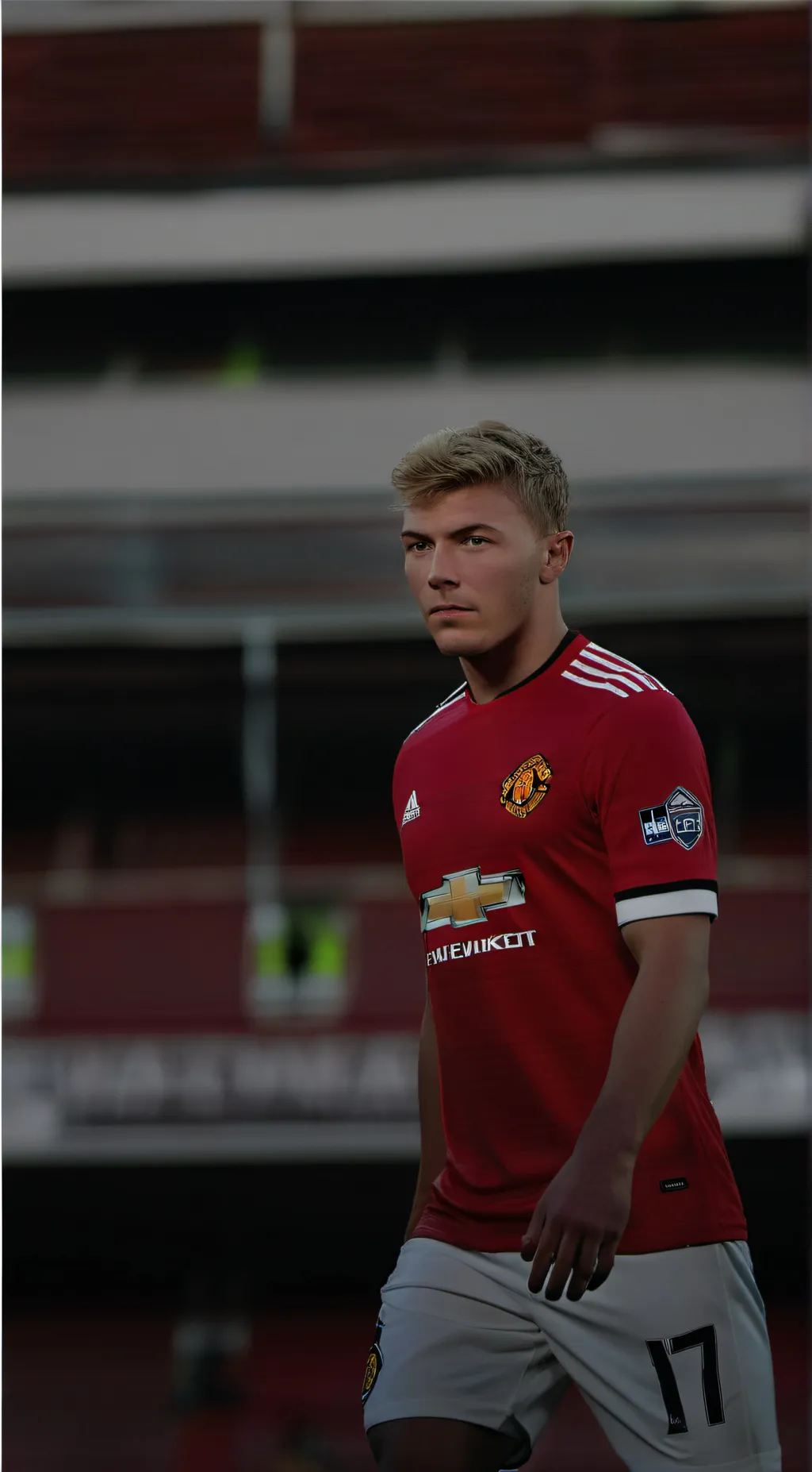 ai character: rasmus Hojlund background