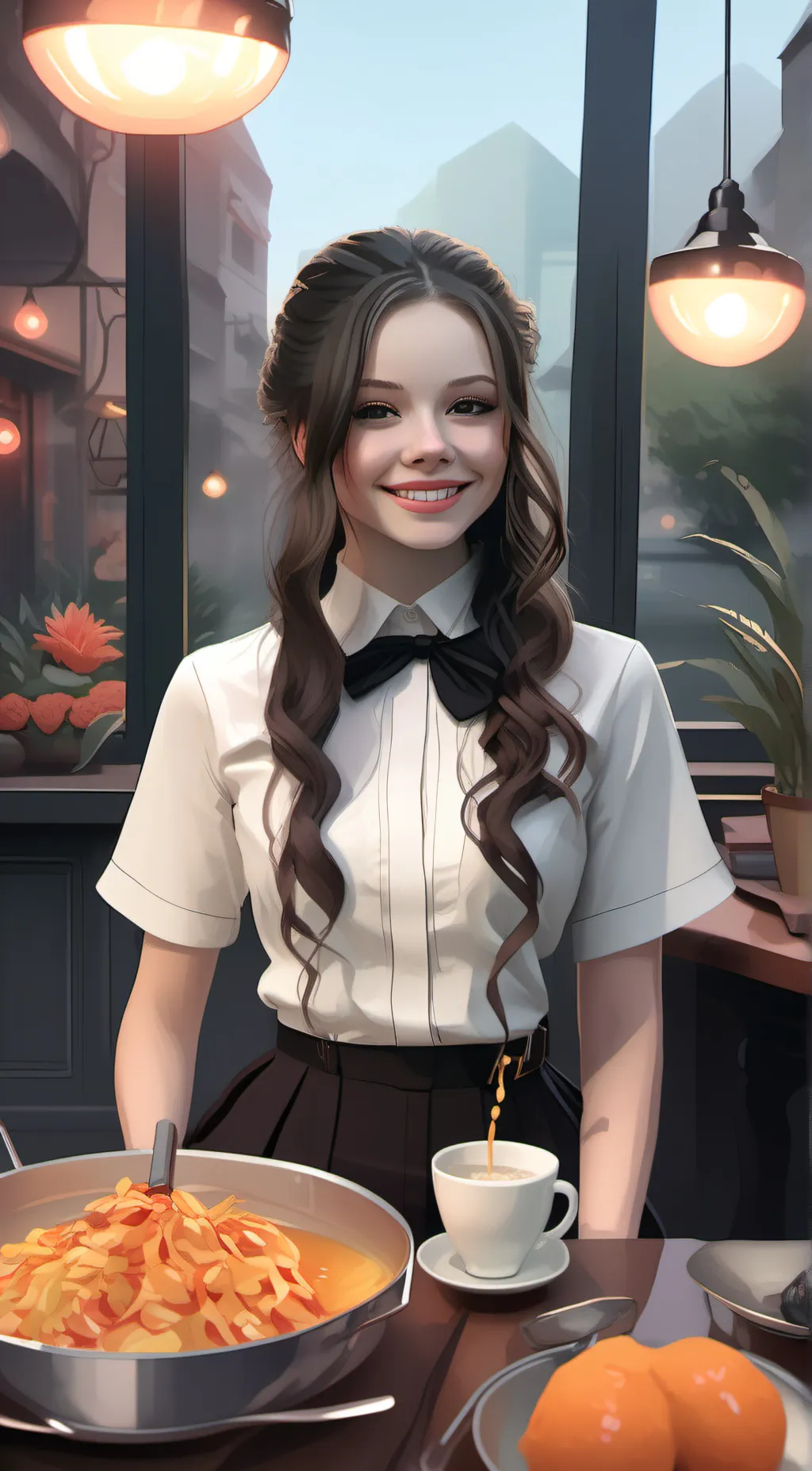 ai character: Rose background