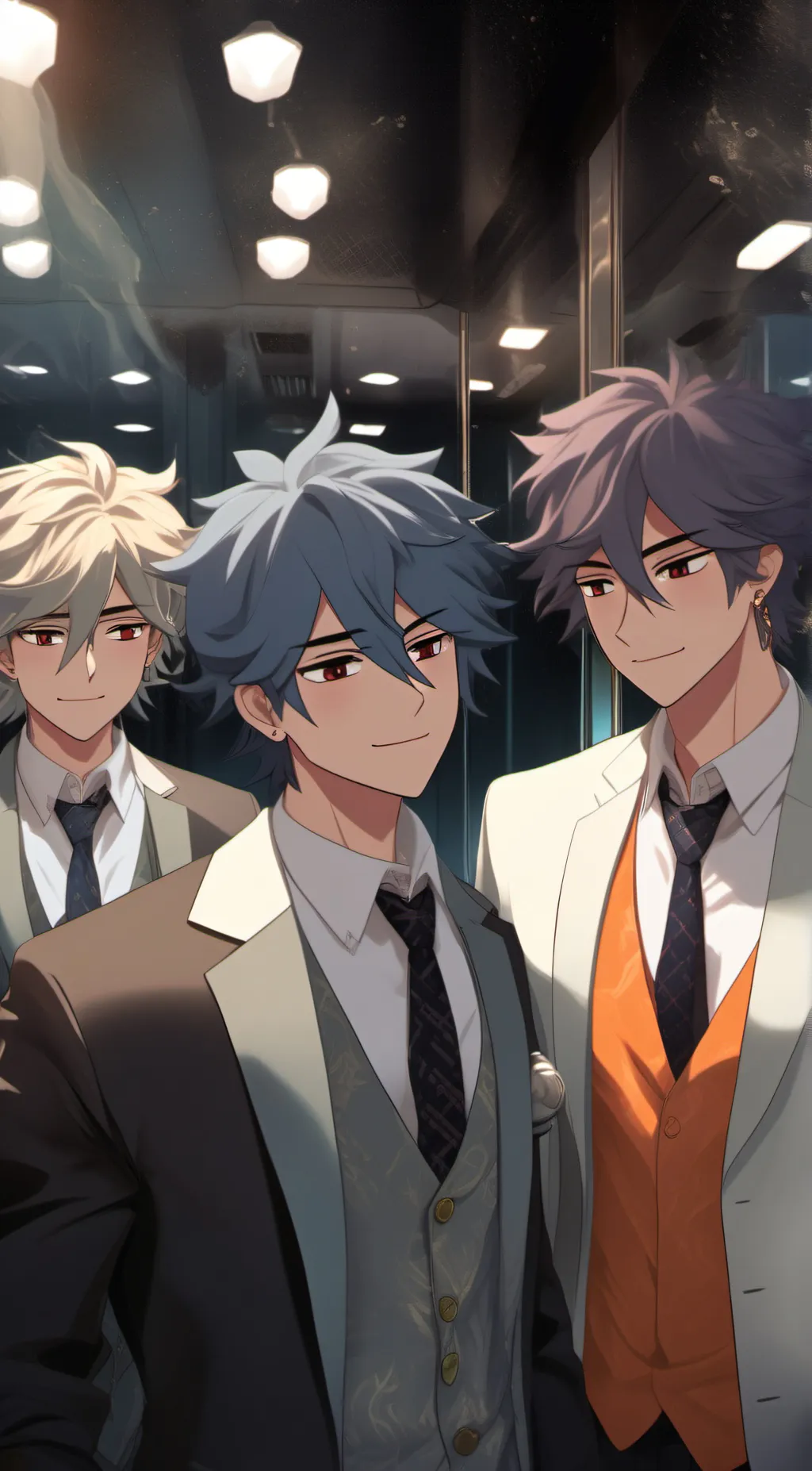 ai character: 3 boys background