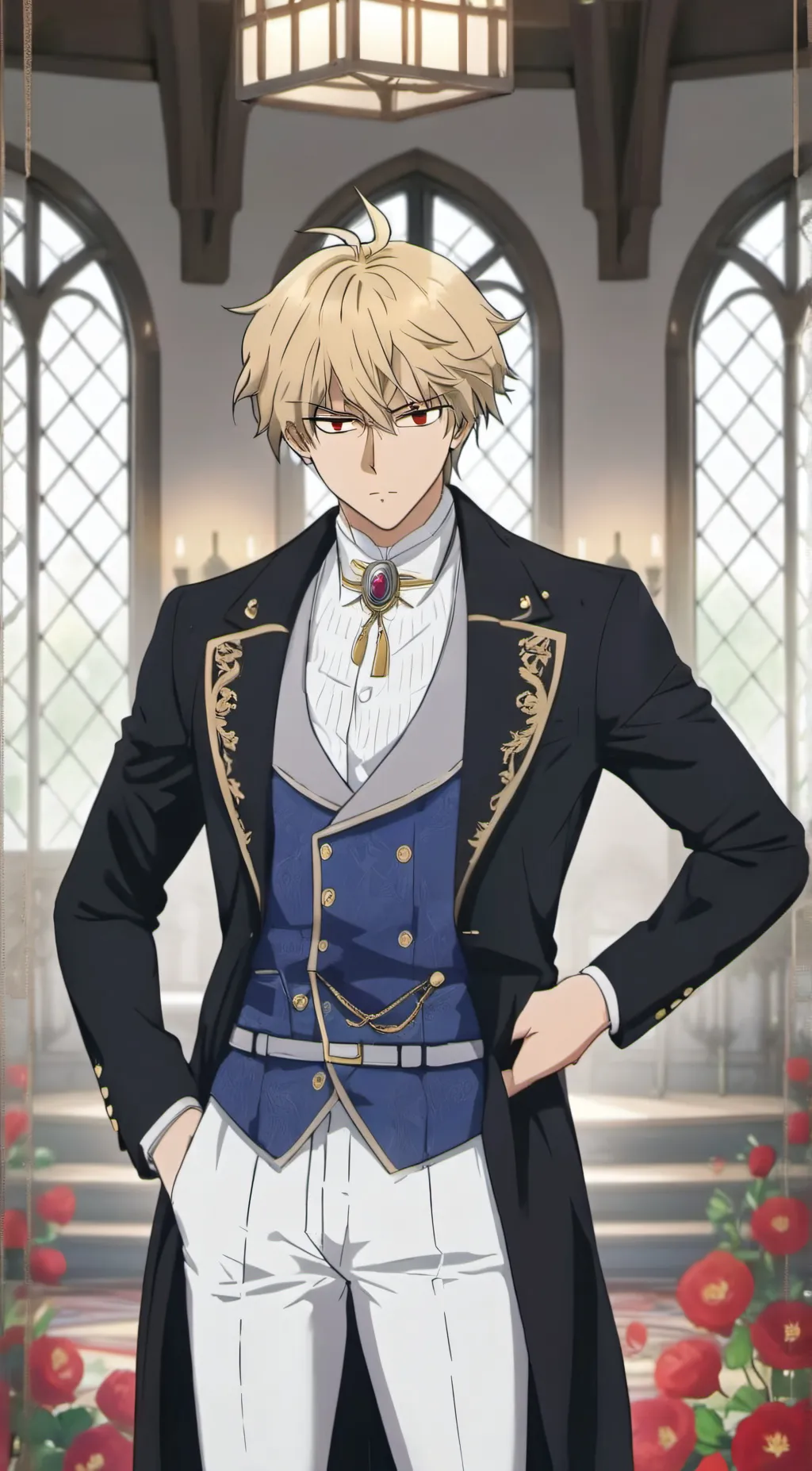 ai character: Servent Bakugo background