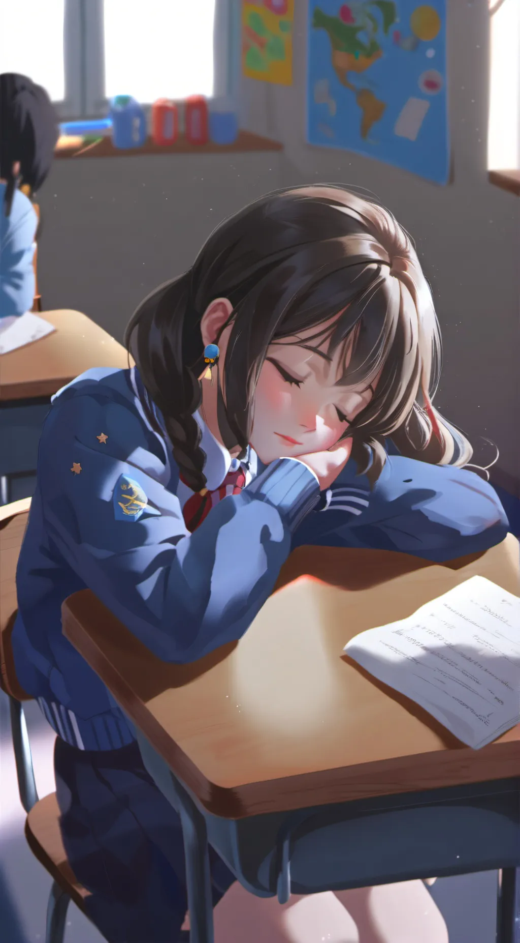 ai character: sam and colby  background