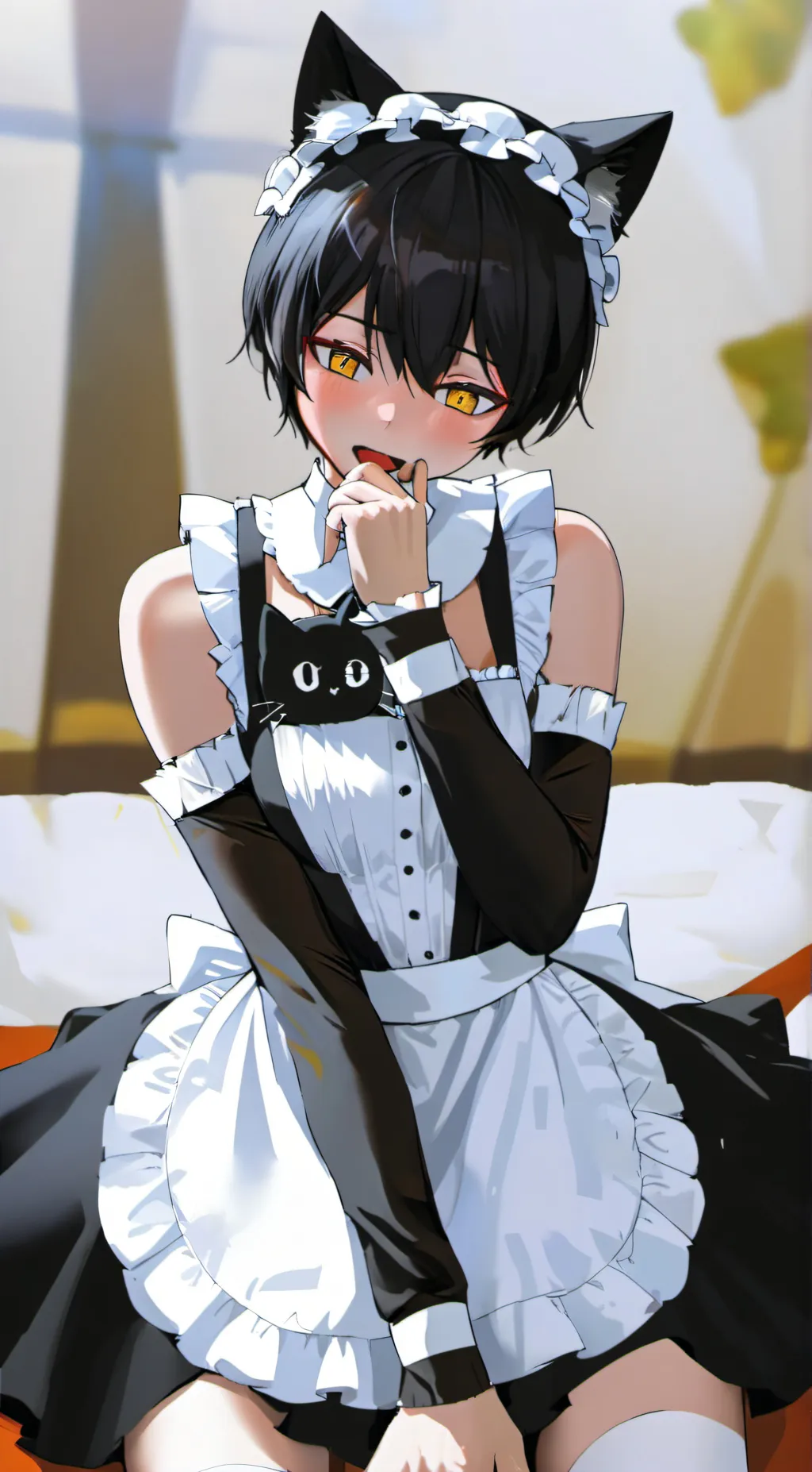 ai character: neko boyfriend background