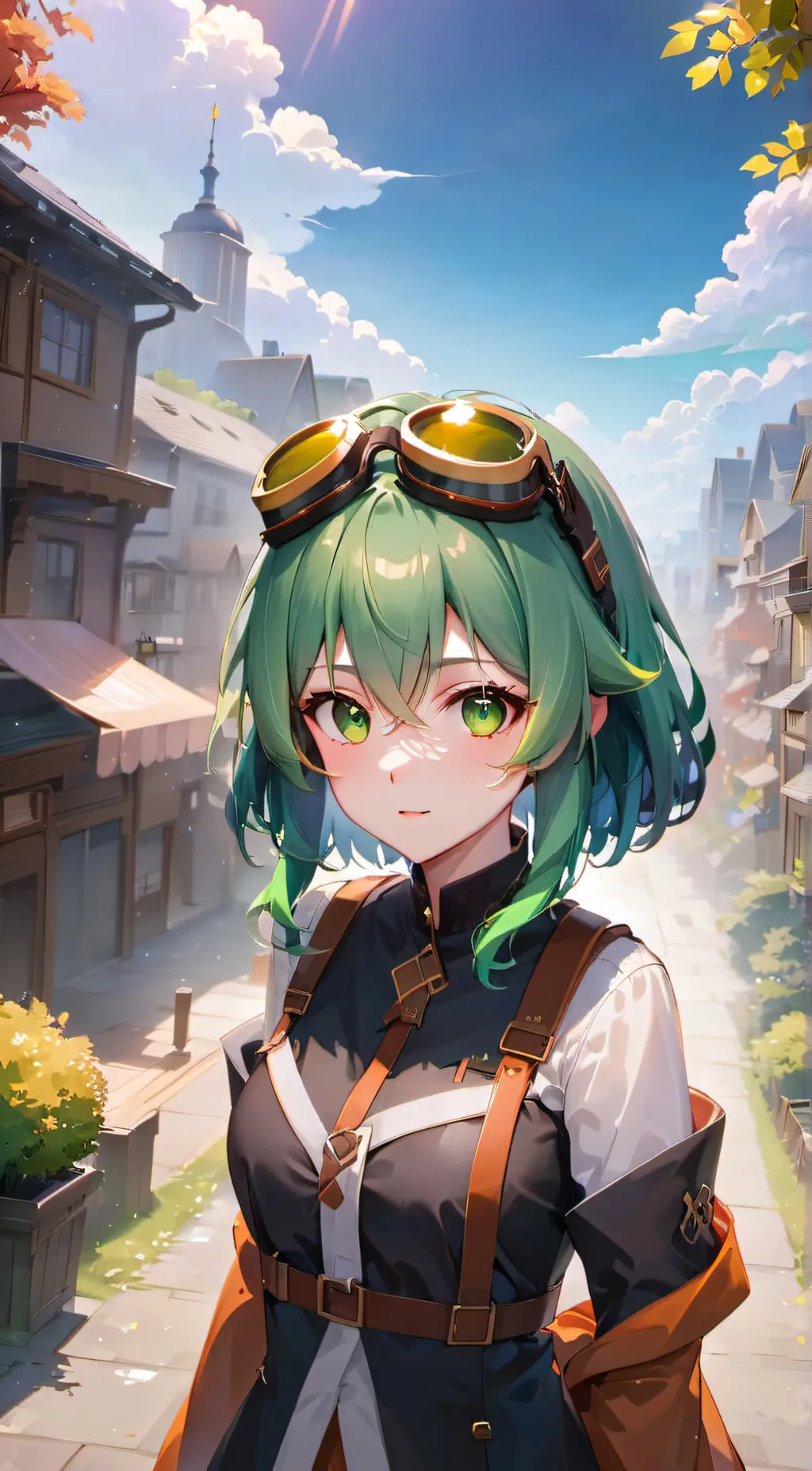 ai character: Flora background