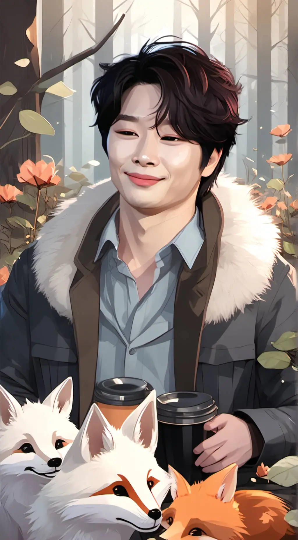 ai character: Leejeong  background