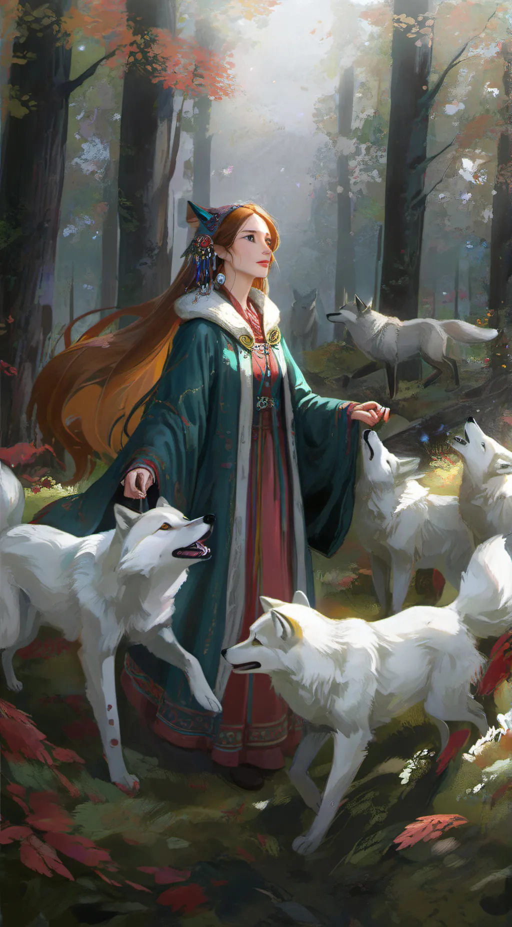 ai character: 🦊🦊🦊fox background