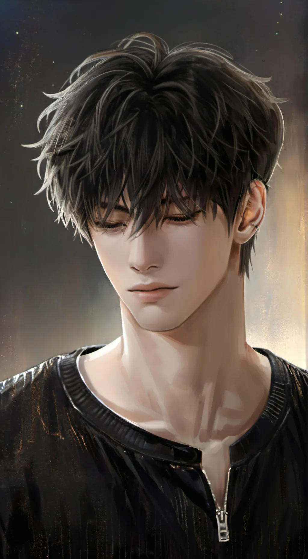 ai character: Rain background