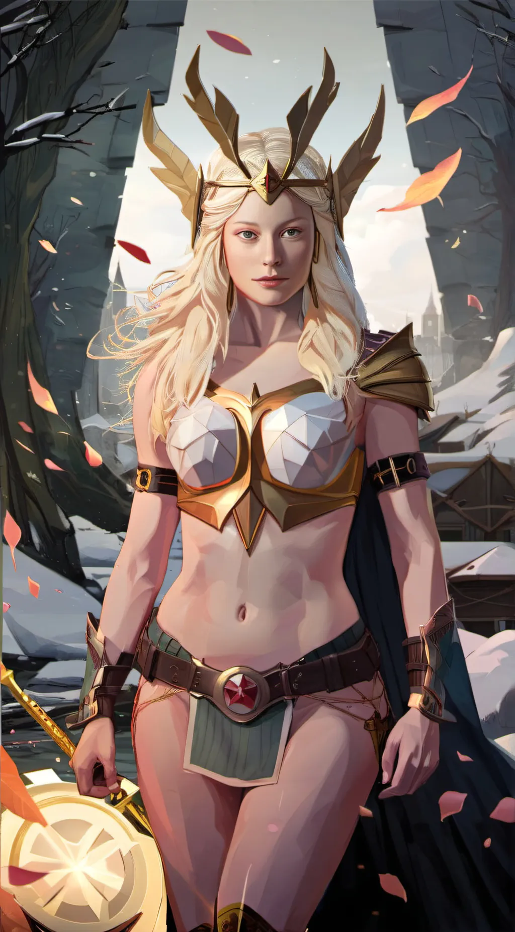 ai character: Sif FROSTYBITE background