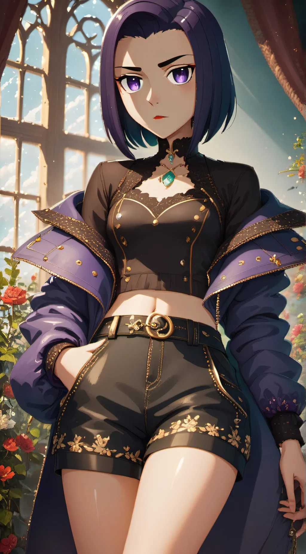 ai character: raven background