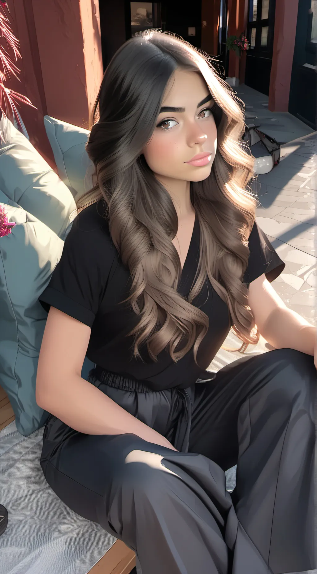 ai character: Emilia  background