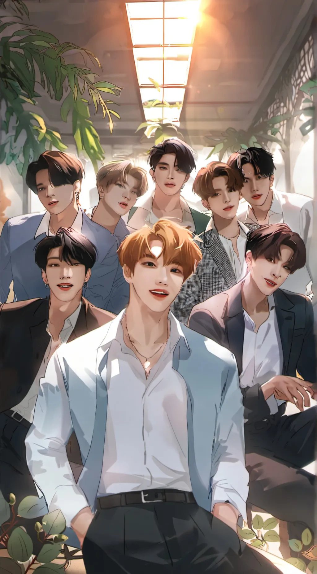 ai character: Stray kids <3 background