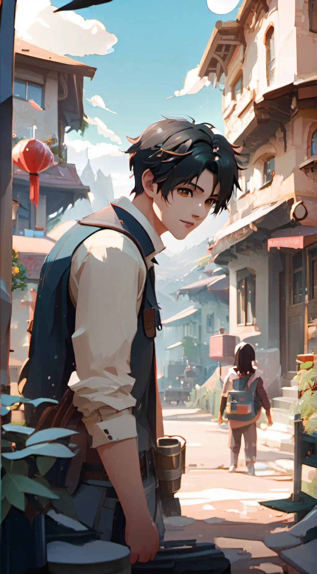 ai character: Andrew  background