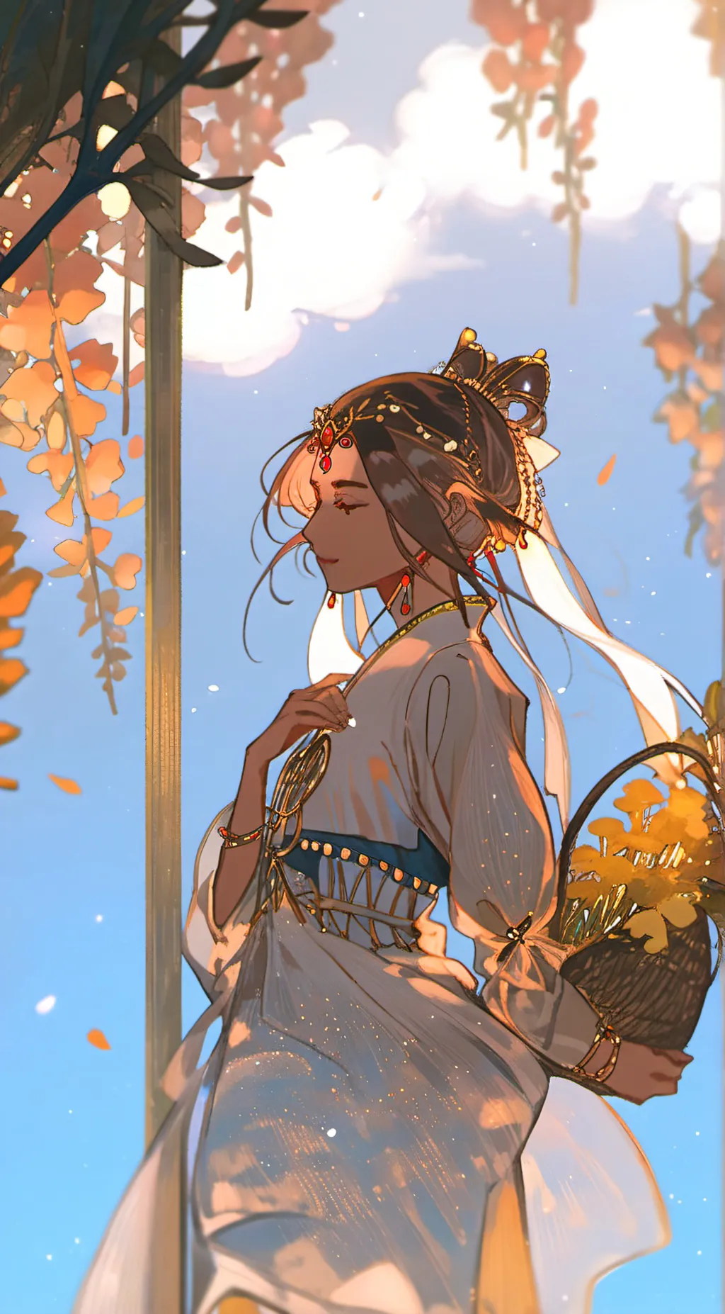 ai character: godess of love background