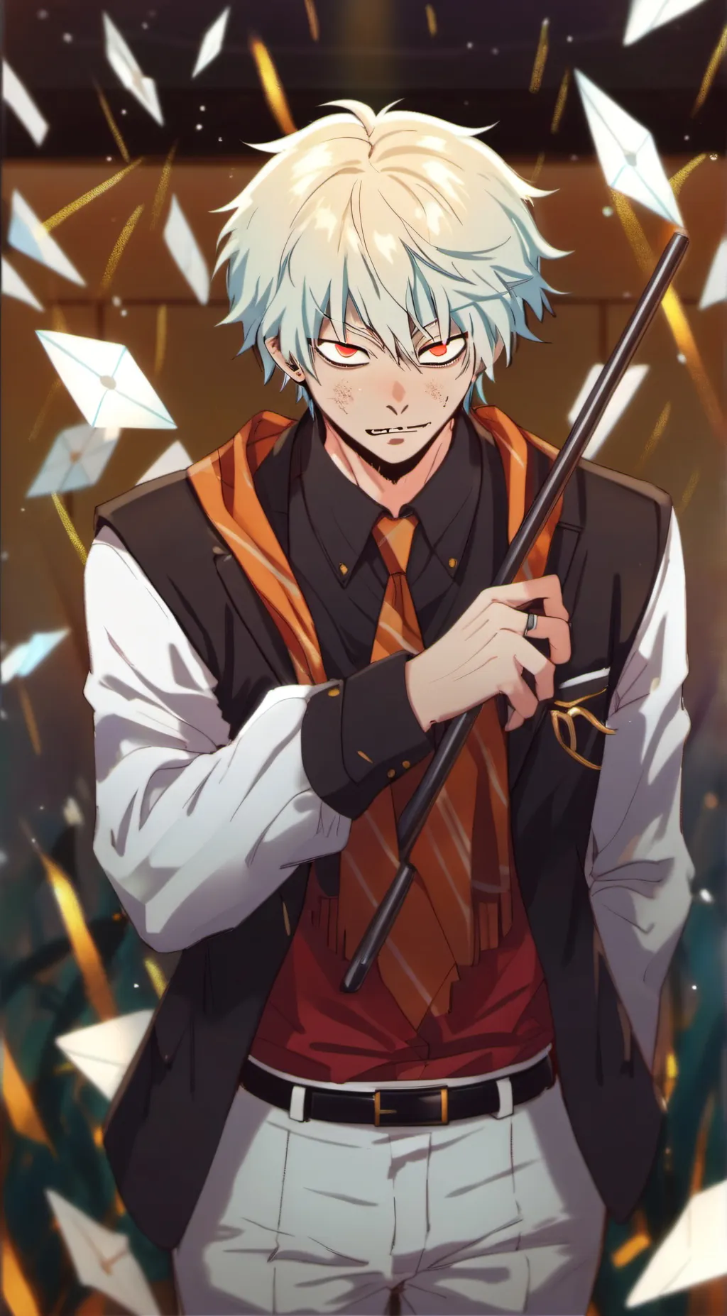 ai character: bakugo  background