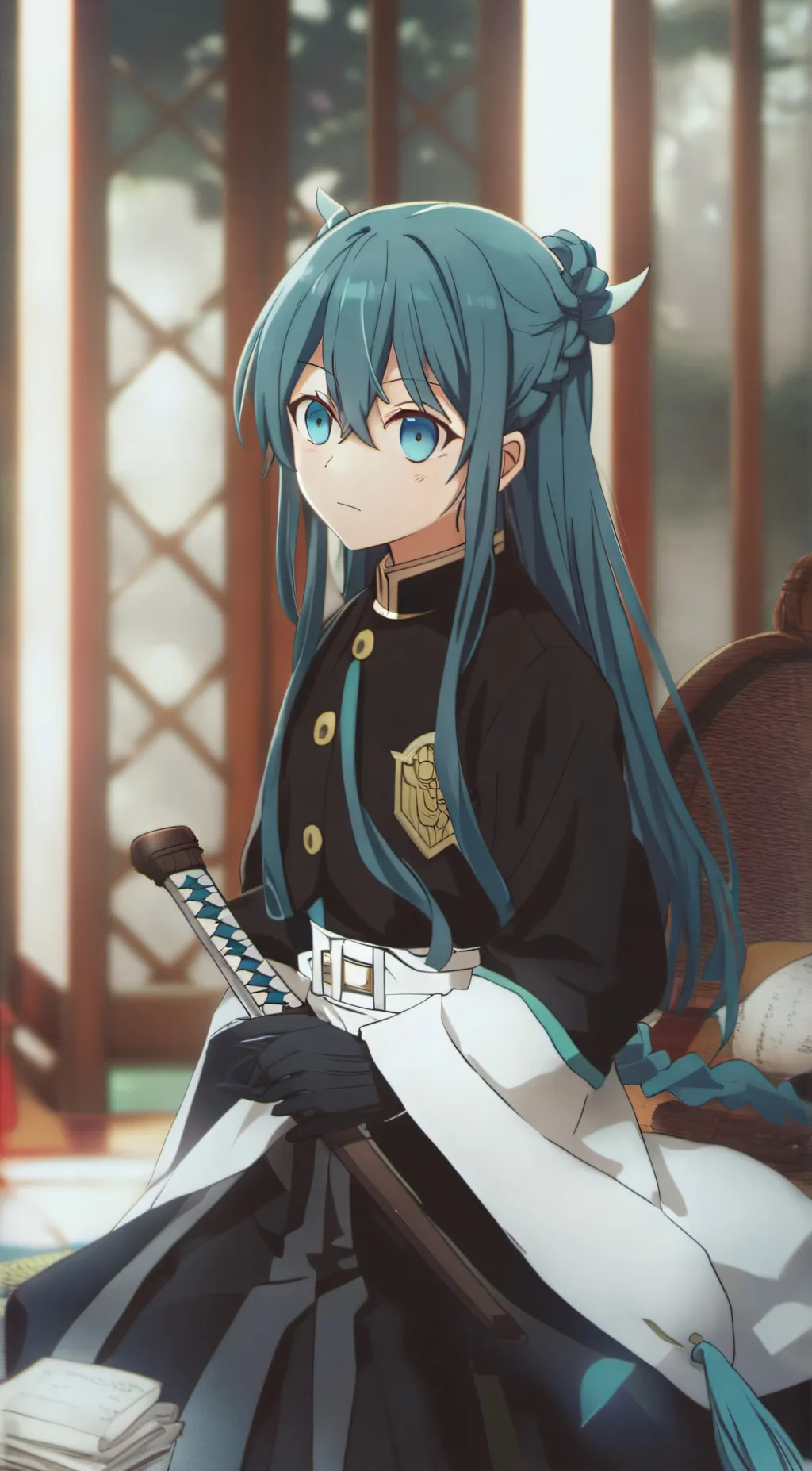 ai character: Muichiro and Adam background