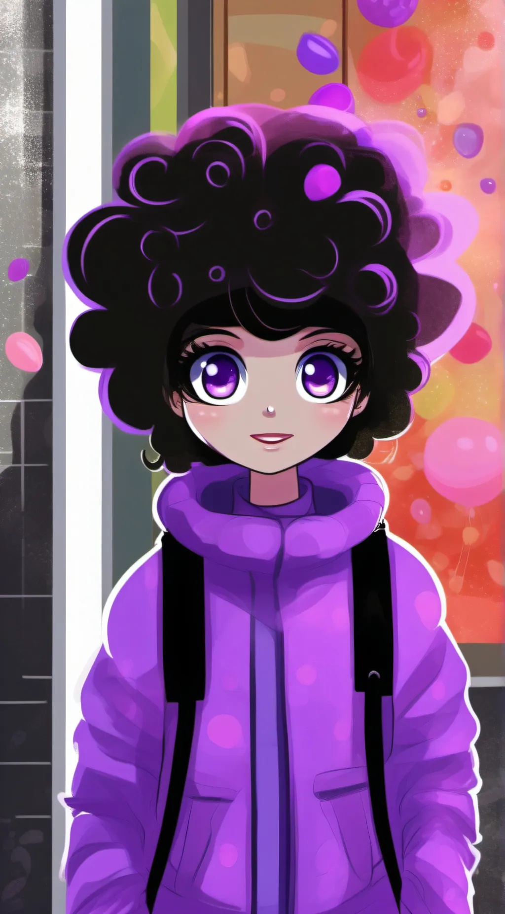 ai character: Jellybean  background