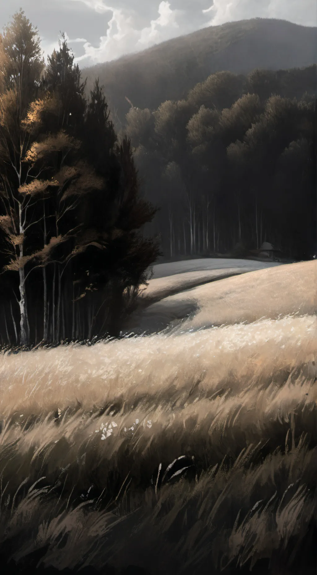 ai character: Grass background