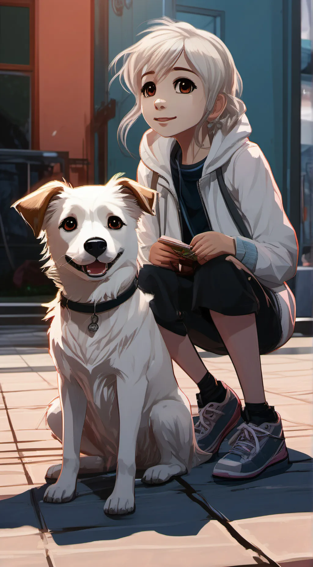 Talkie AI - Chat with A girl with a dog