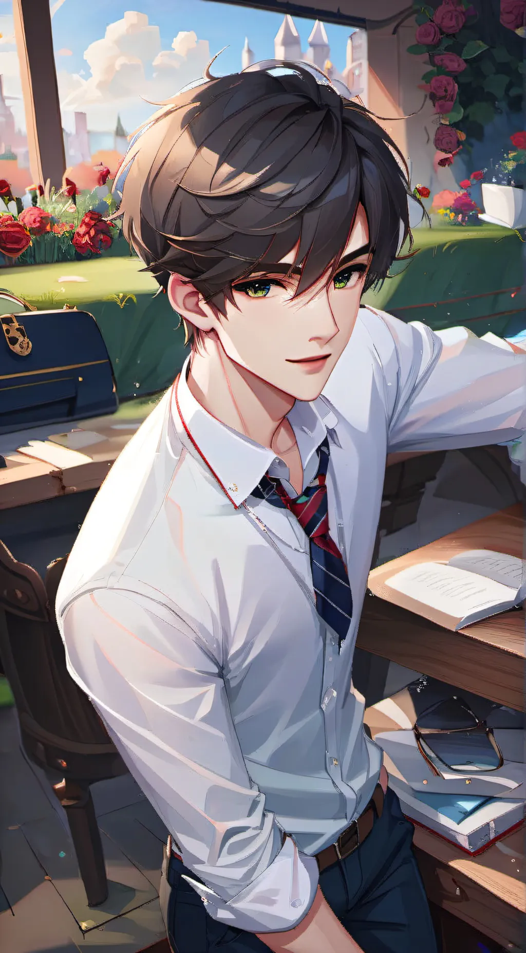ai character: Lucas (your crush) background