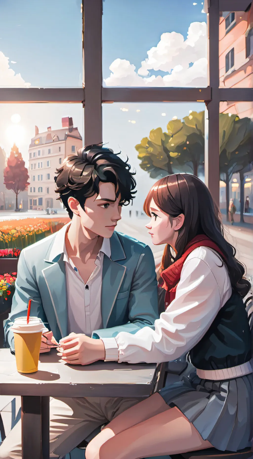 ai character: Your boyfriend  background