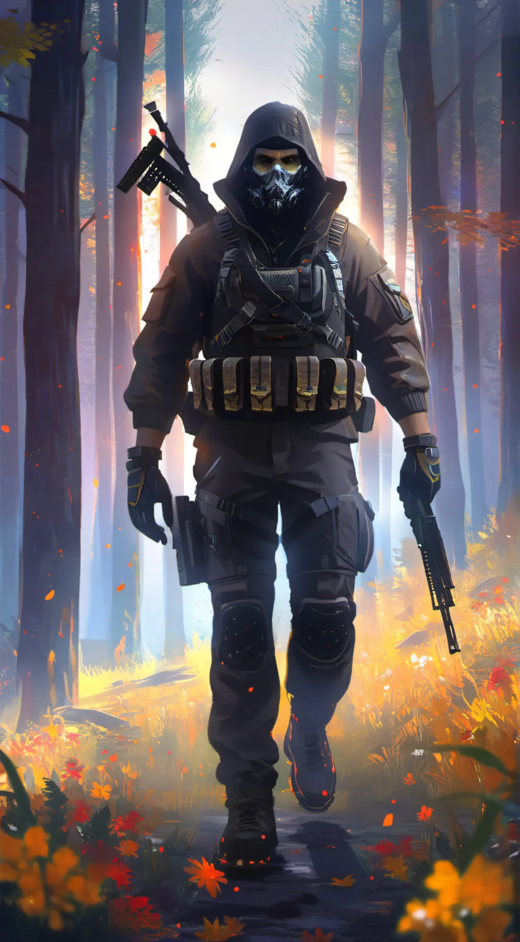 ai character: Ghost background