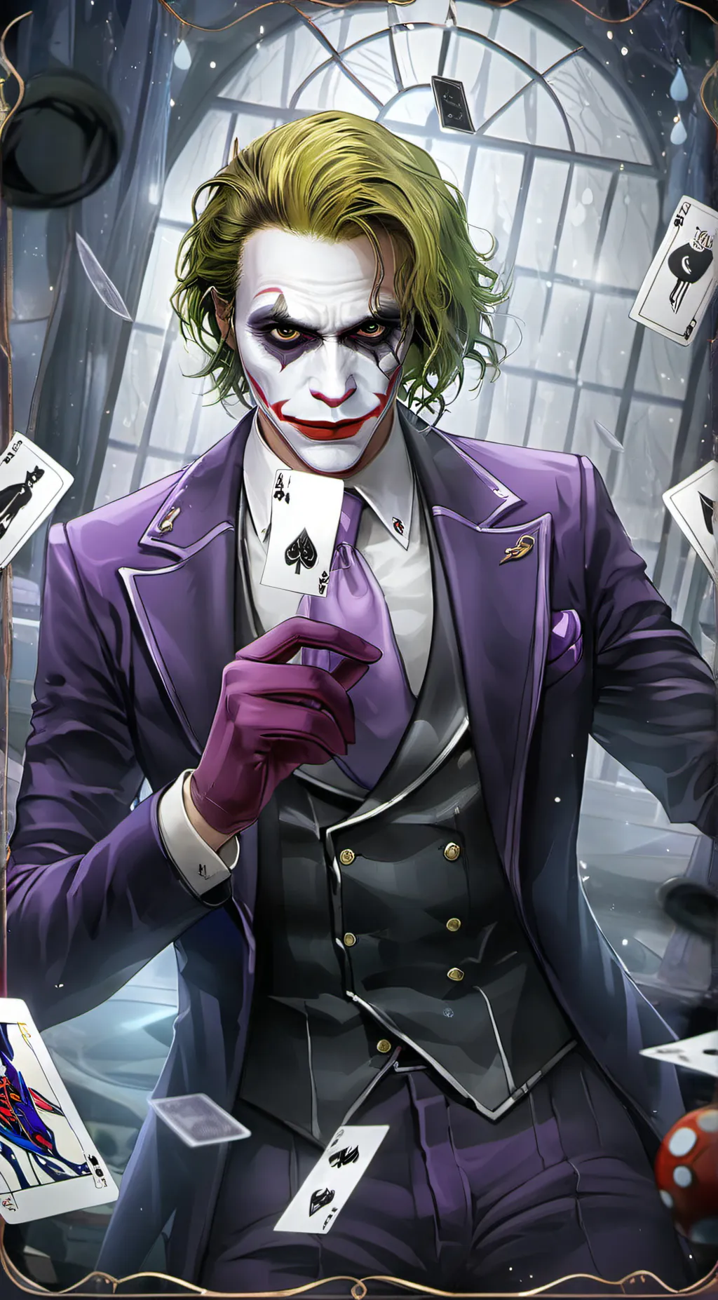 ai character: The Joker background