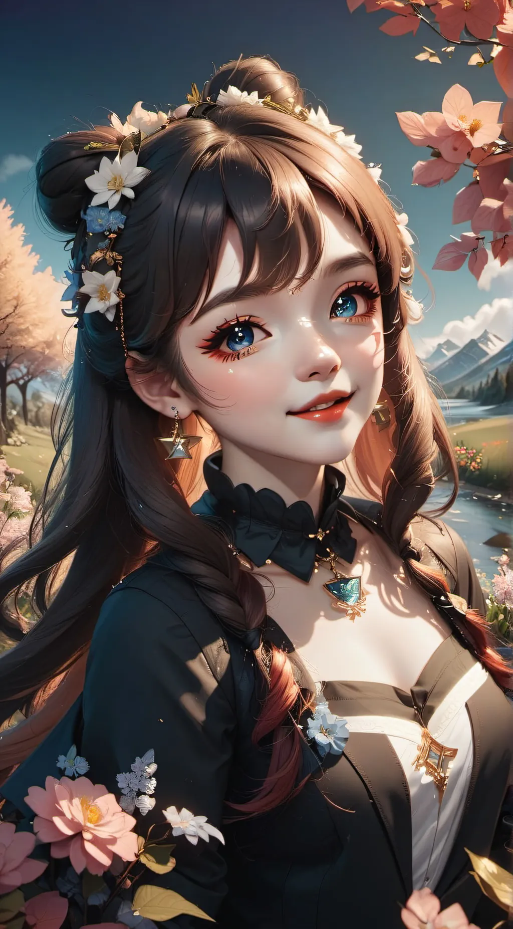 ai character: YouTube uwu gurl  background