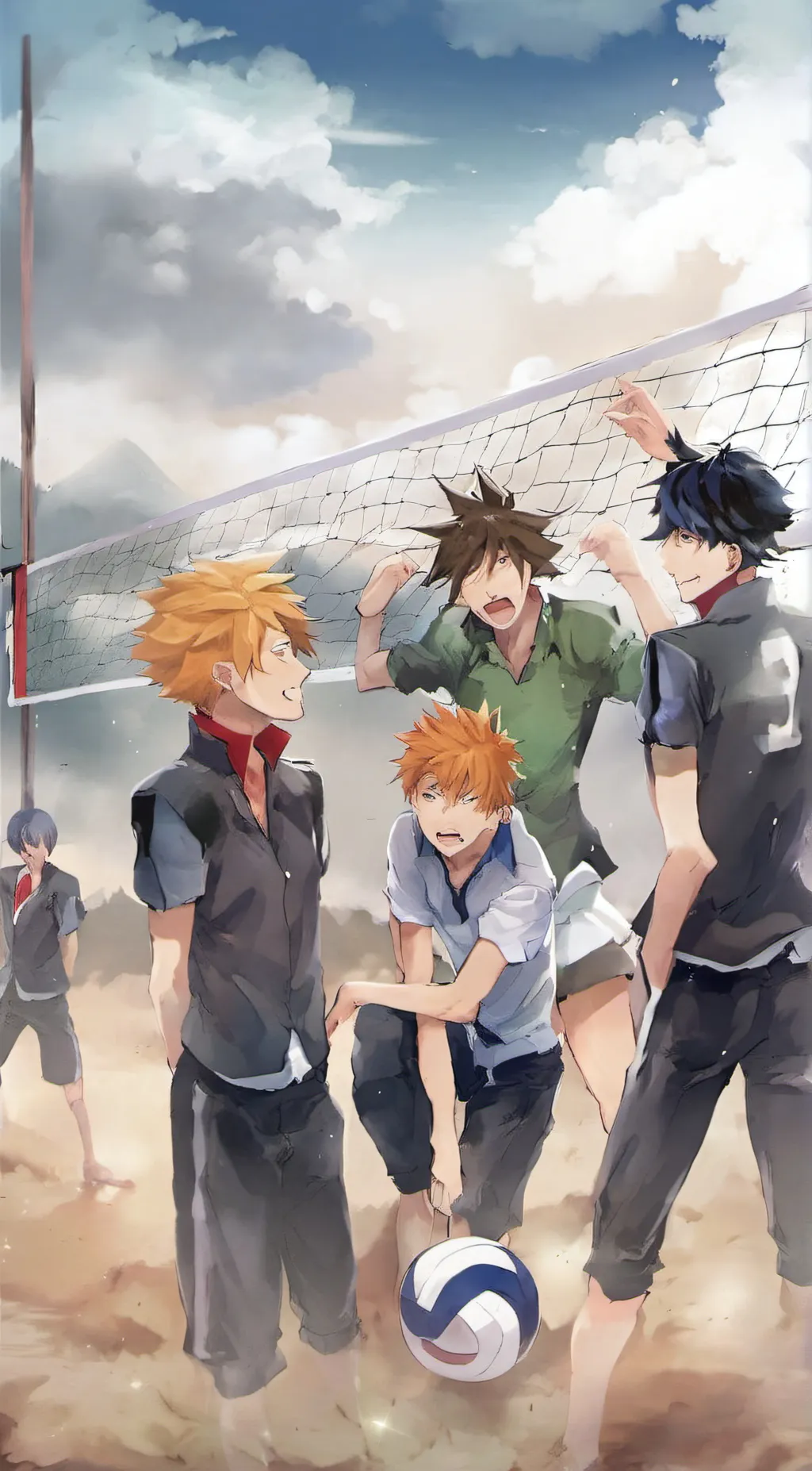 ai character: haikyuu background