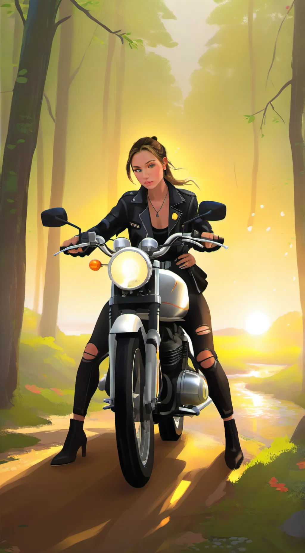 ai character: Maddie  background