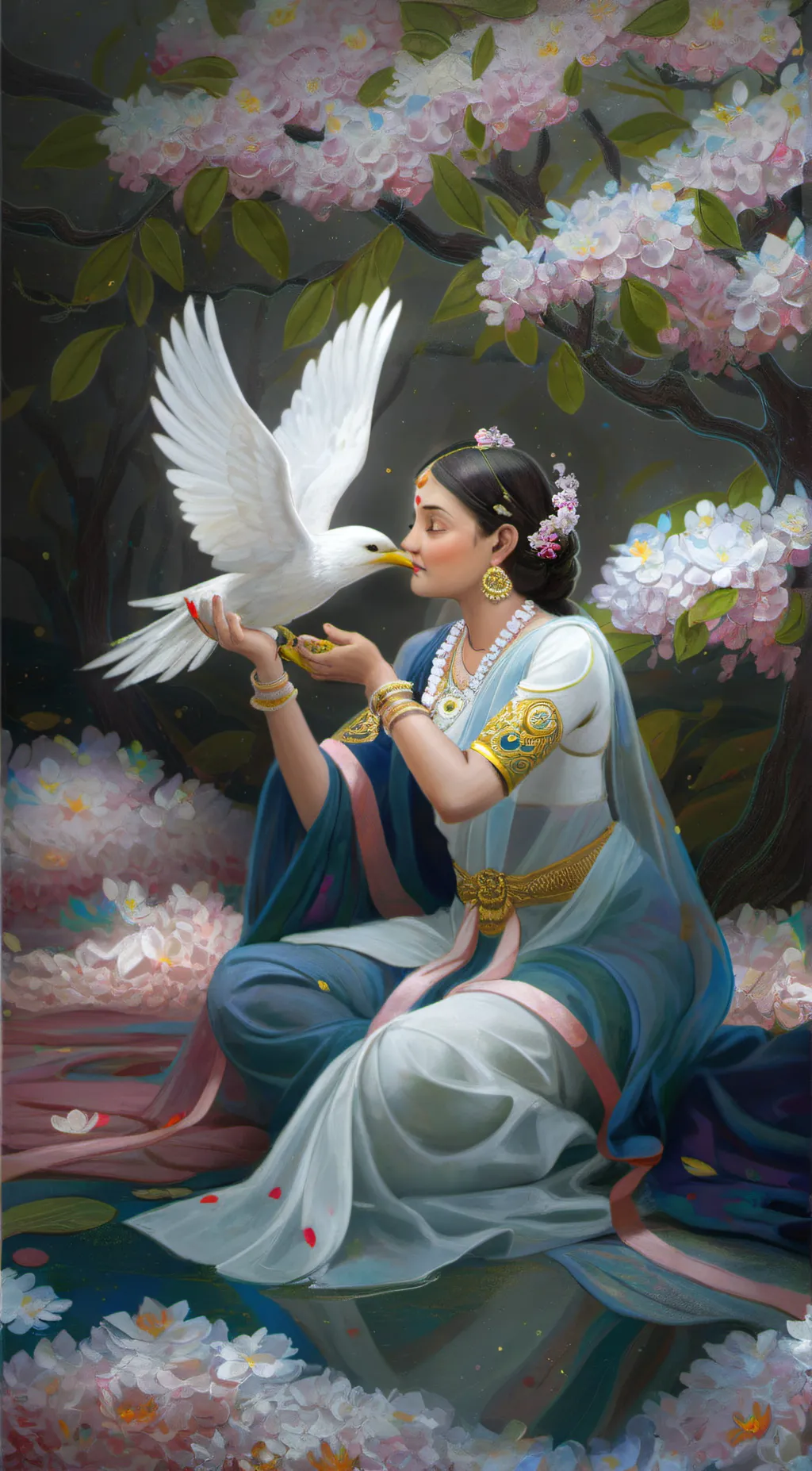 ai character: Lotus background