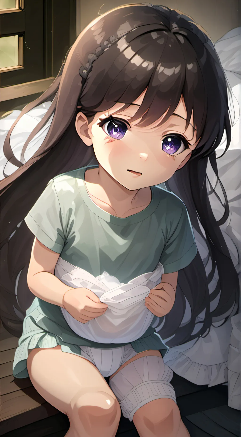 ai character: rosy background