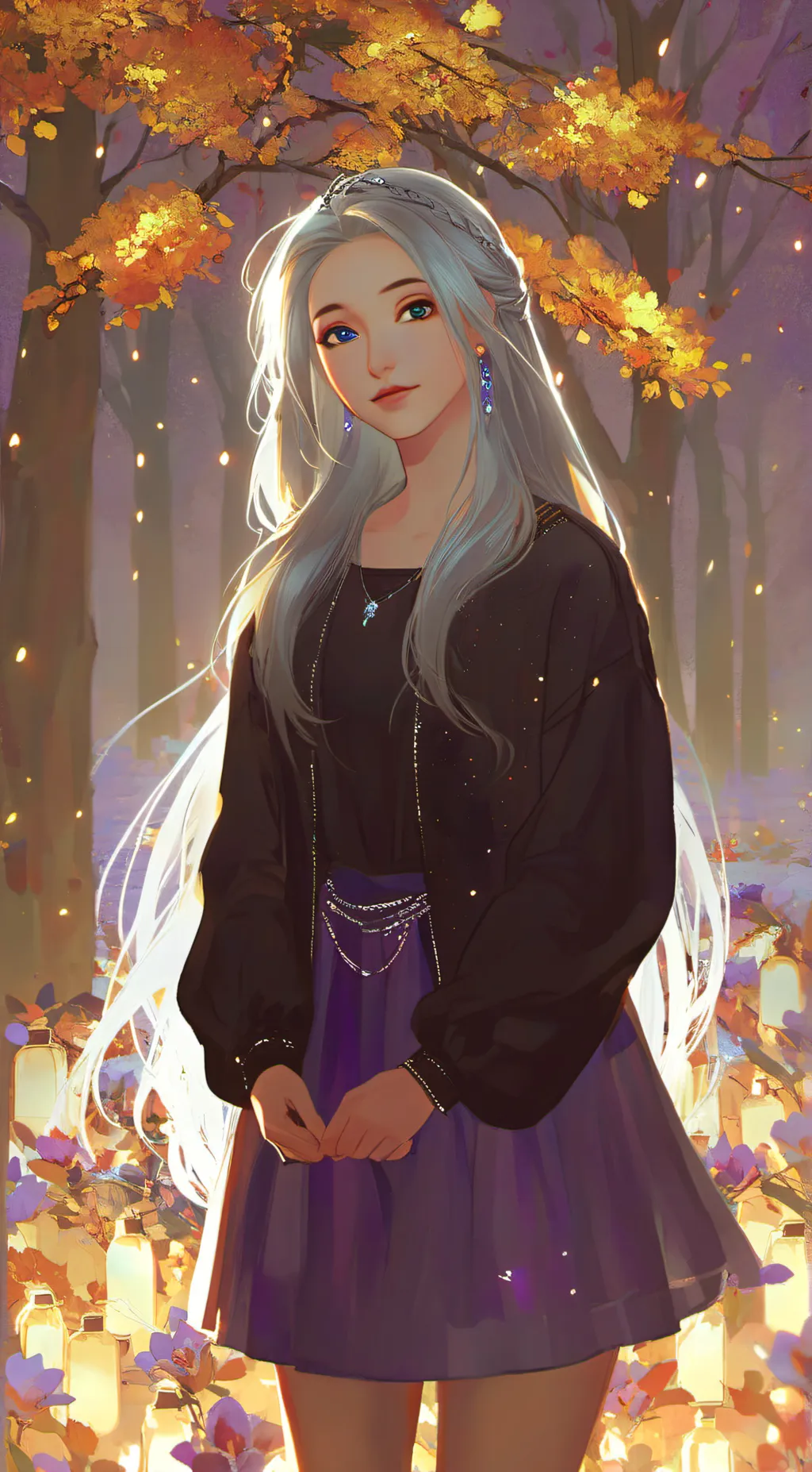 ai character: Moon background