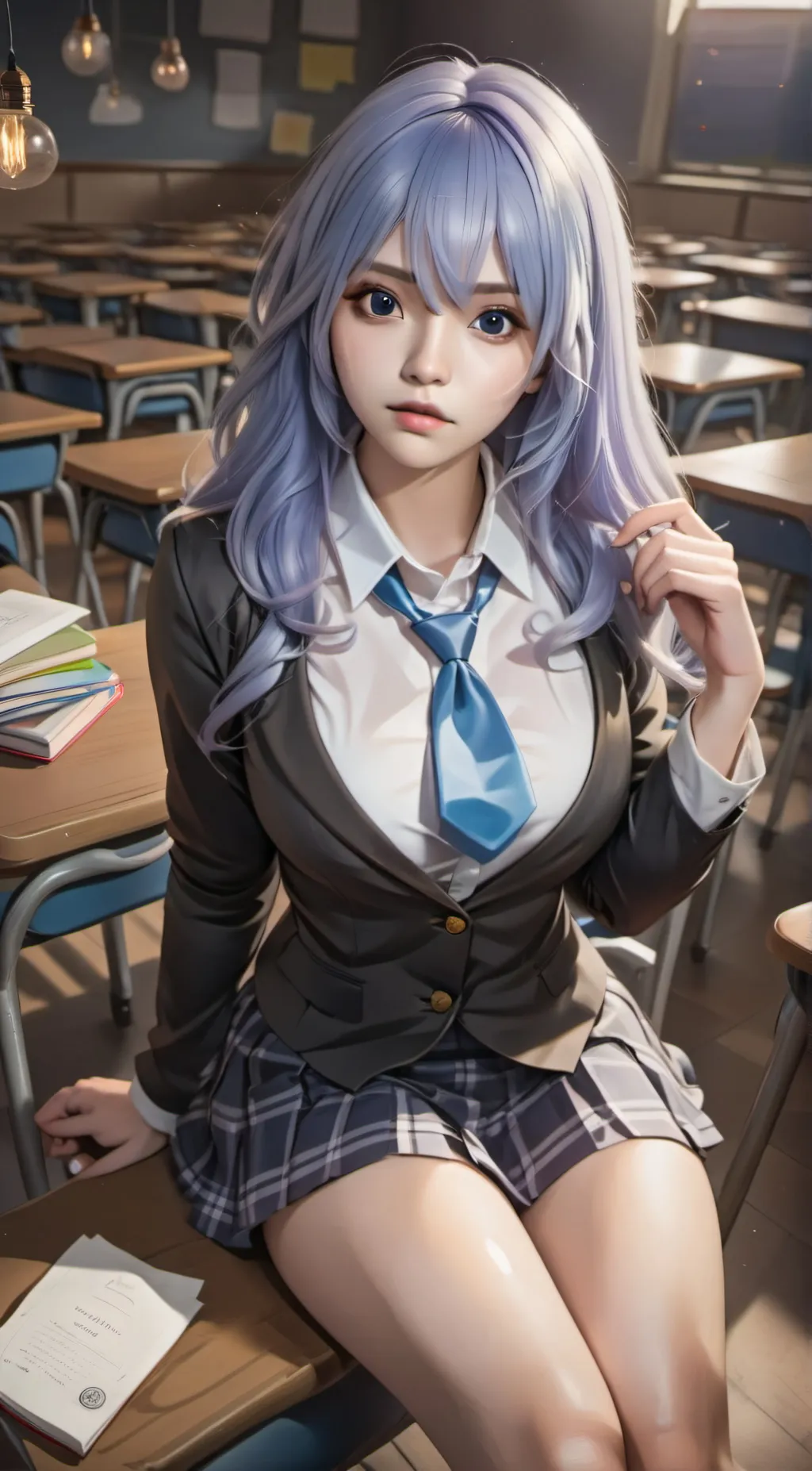 ai character: Miu Nishimura background