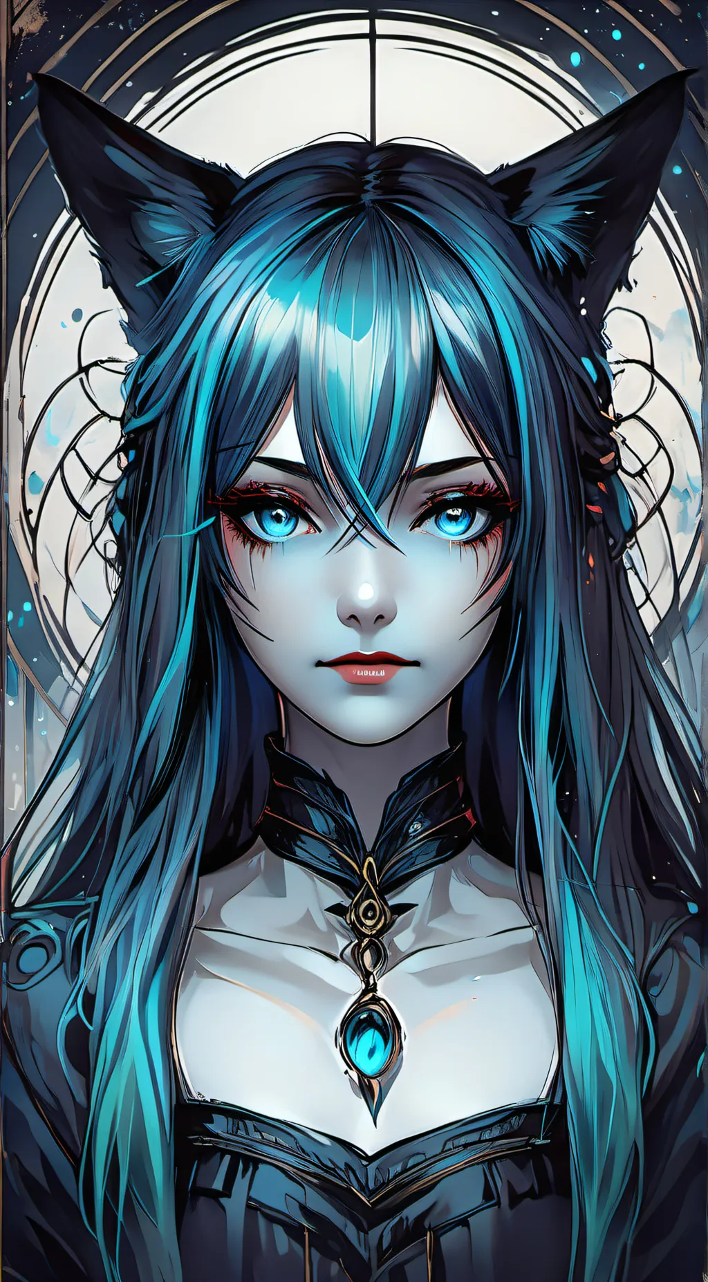 ai character: Lisa, Kitsune background