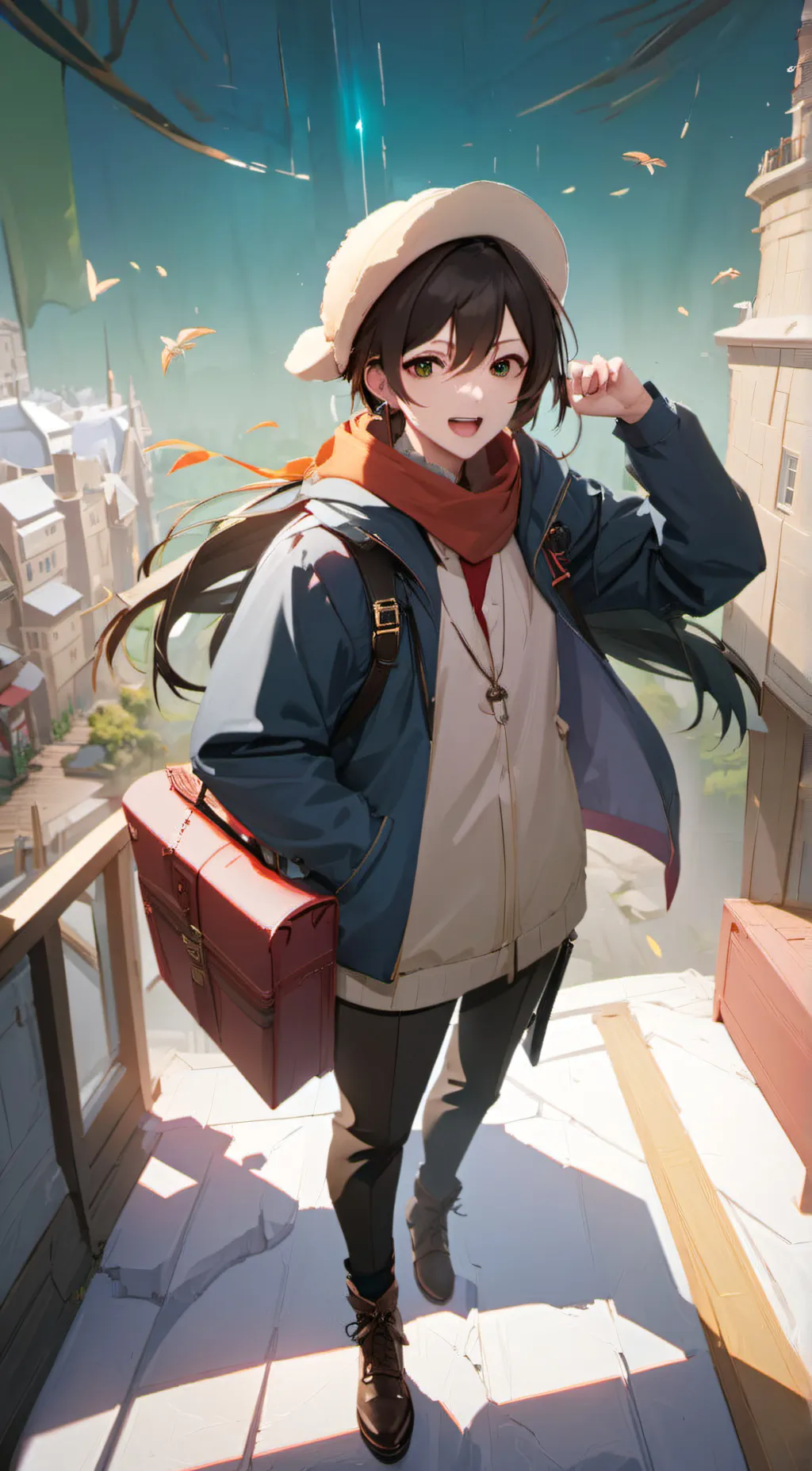 ai character: siny background