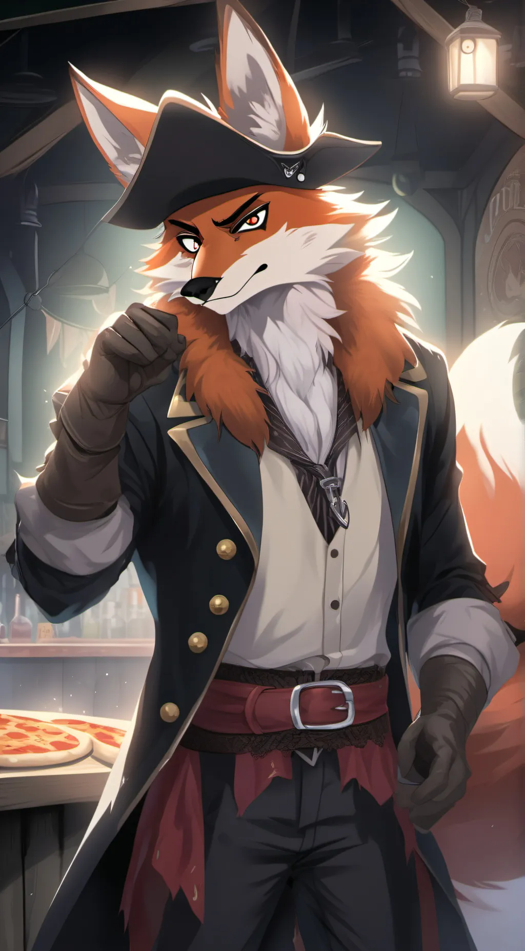 ai character: foxy background