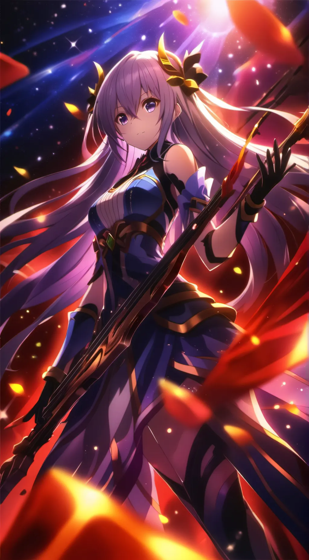 ai character: date A LIVE fusion background